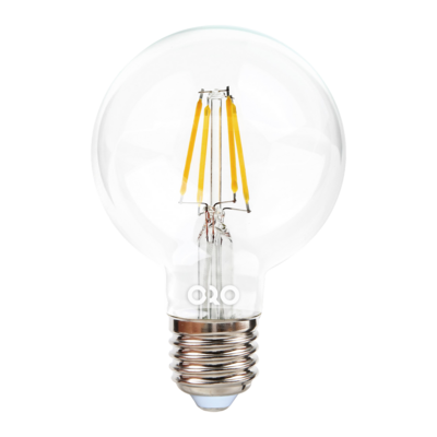 Żarówka LED ORO E27 G80 FL CLARO 6W DIMM DW