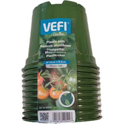 Doniczka okrągła do rozsady 12 cm 10 szt. VEFI