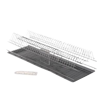 Suszarka meblowa 80 cm z tacką srebrny