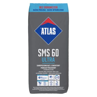 Podkład podłogowy samopoziomujący SMS 60 ULTRA 25 kg ATLAS