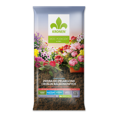 Ziemia do pelargonii i roślin balkonowych 50 l KRONEN