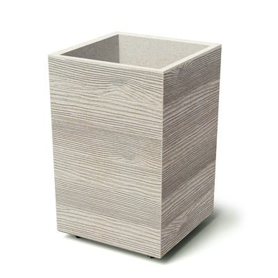 Doniczka DMAH400W Madera Eco Wood biały