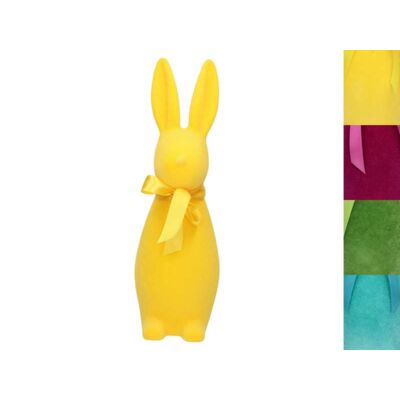 Figurka flokowana królik 41 x 14 cm mix kolorów