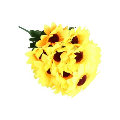 Bukiet 18 kwiatów sztucznych słonecznik