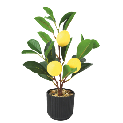 Kwiat sztuczny cytryna w doniczce