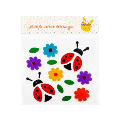 Naklejki dekoracyjne żelowe mix wzorów