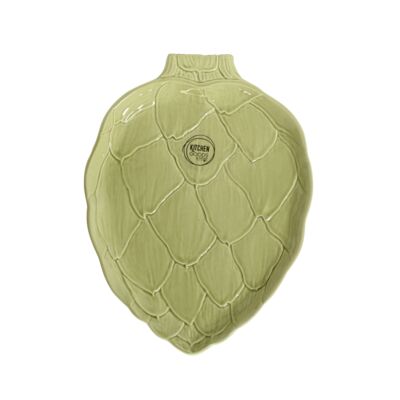 Talerzyk śniadaniowy porcelanowy karczoch 23 cm zielony