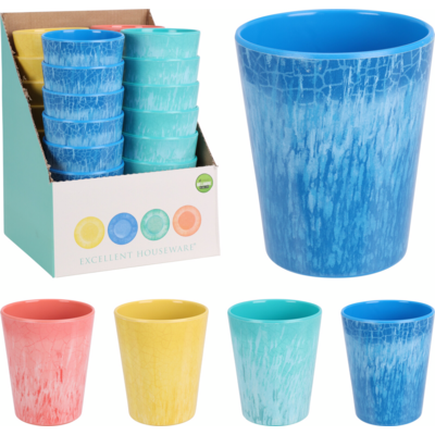 Kubek melamina 8 x h10 cm różne kolory 1 szt.