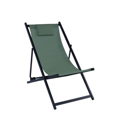 Leżak stalowy oliwkowy