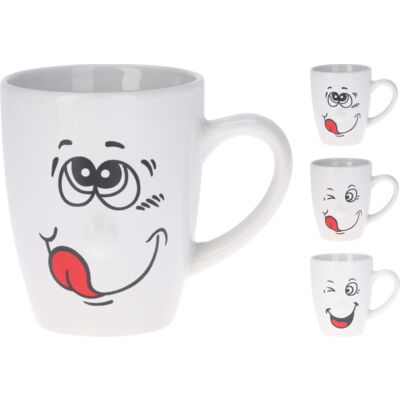 Kubek 310 ml kamionka buźka różne wzory 1 szt.