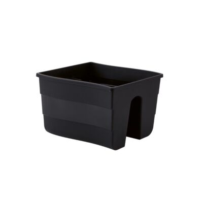 Donica balustradowa FALA 30 cm glęboka czerń