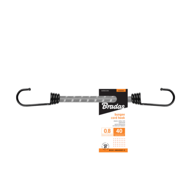 Guma elastyczna z hakiem metalowym BUNGEE CORD HOOK 40 cm