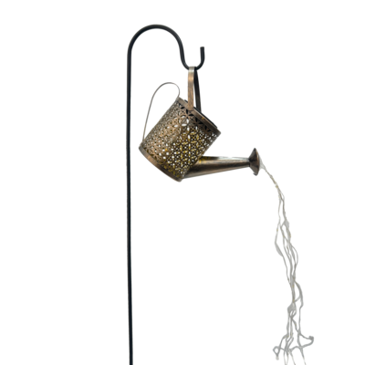 Konewka solarna 84 cm złoto-czarna