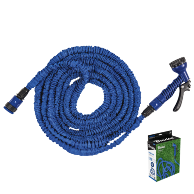 Zestaw ogrodowy TRICK HOSE 7 - 22 m niebieski Bradas