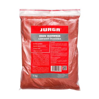 Barwnik czerwień żelazowa 1 kg JURGA