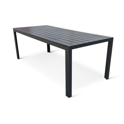 Stół aluminiowy z blatem polwyood