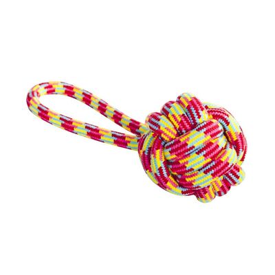Piłka pleciona ze sznura z rączką Parrot 250 g x 9,5 cm x 27 cm Dingo