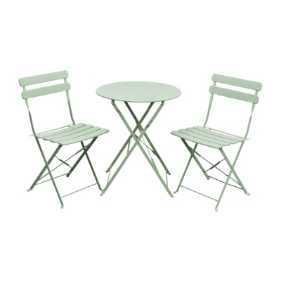 Zestaw stalowy miętowy