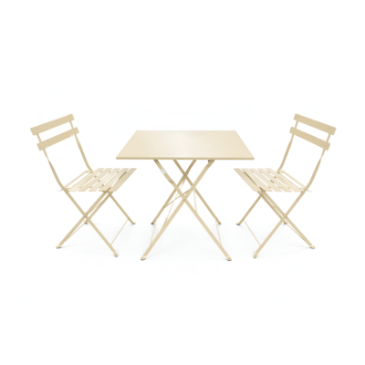 Zestaw stalowy beżowy