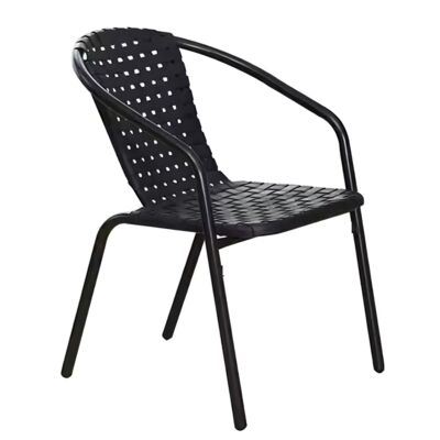 Fotel Bistro plastikowy splot na krzyż