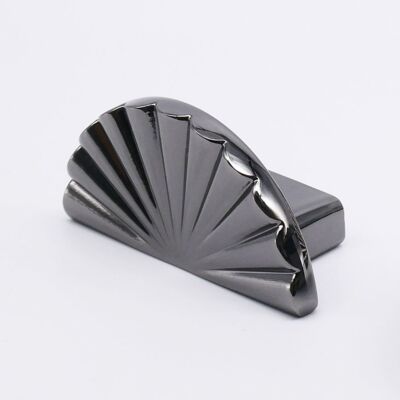 Gałka połówkowa meblowa U D-G57157-016 czarny nikiel