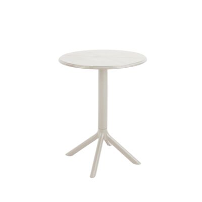 Stolik plastikowy kremowy