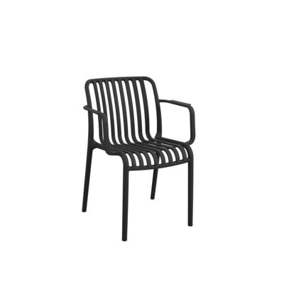 Krzesło plastikowe szczebelkowe czarny