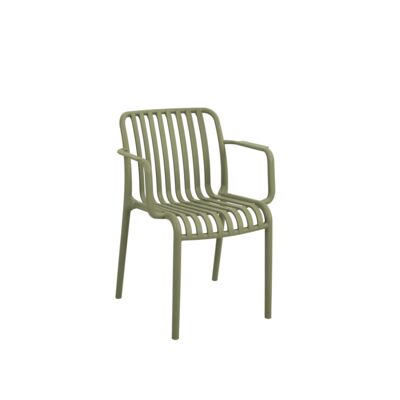 Krzesło plastikowe szczebelkowe oliwkowy