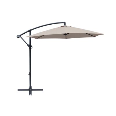 Parasol boczny beżowy