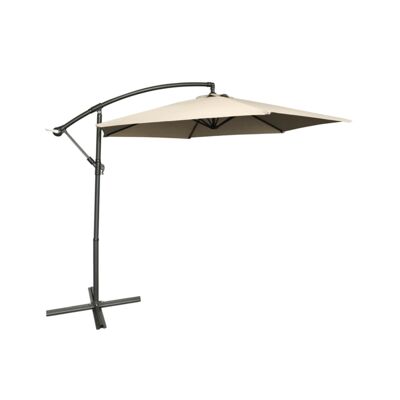 Parasol boczny śr. 300 cm beżowy