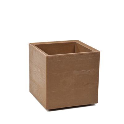 Kwietnik Karo 30 x 30 x 30 cm deska Wood naturalny