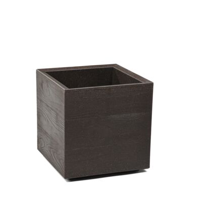 Kwietnik Karo 30 x 30 x 30 cm deska Coffee espresso