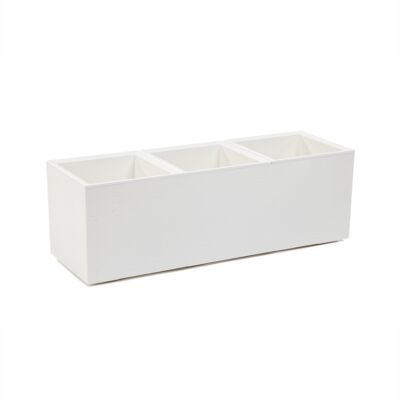 Kwietnik Karo 90 x 30 x 30 cm beton recycled kremowy