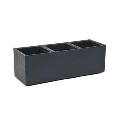 Kwietnik Karo 90 x 30 x 30 cm beton recycled antracyt