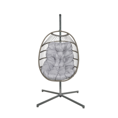 Fotel wiszący szary