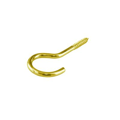 Hak śrubowy półokrągły 30 x 2,6 x 11 x 6 mm mosiężny Suki