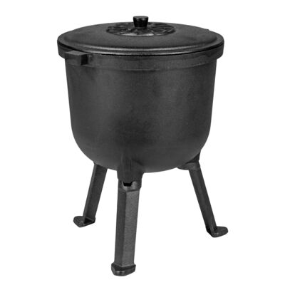 Kociołek żeliwny 10 l czarny