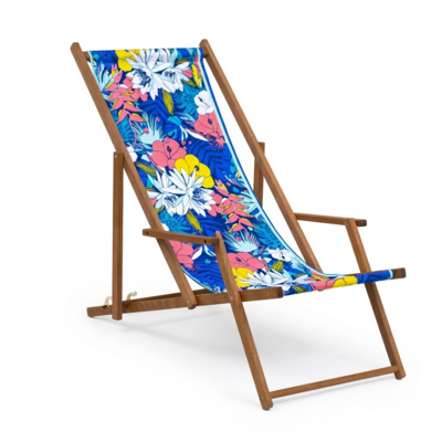 Leżak kwiaty z podłokietnikiem