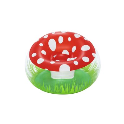 Pufa dmuchana truskawka 112 cm Bestway