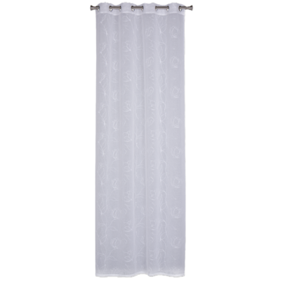 Firana z kółkami Camia 140 x 250 cm biały