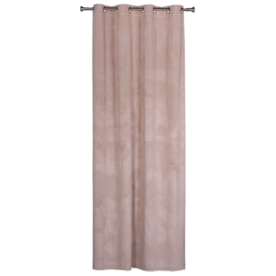 Zasłona z kółkami Brill 140 x 250 cm pudrowy róż