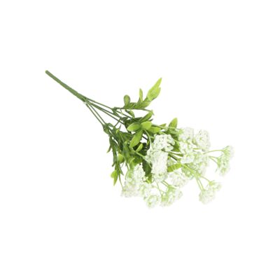 Bukiet kwiatów sztucznych 5 główek 34 cm biały