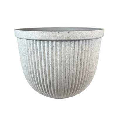 Donica plastikowa SOUTHLAKE ROUND GALVI śr. 50 cm ecru