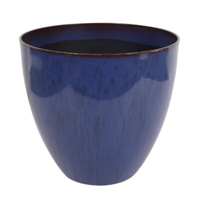 Donica plastikowa 1007 śr. 33 cm niebieska