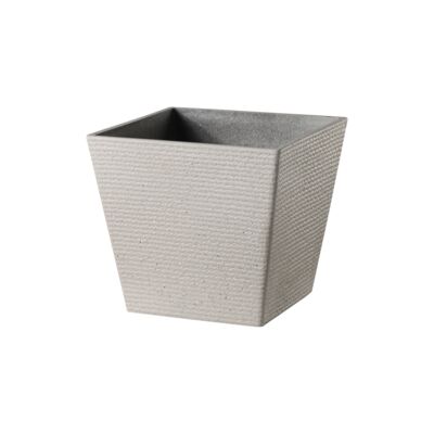 Donica plastikowa 1001 wym. 31 x 31 cm beżowa