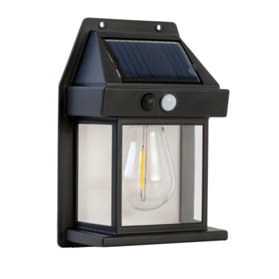 Lampa solarna naścienna BOSS 17 x 12 x 6 cm czarny