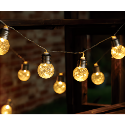 Girlanda solarna 4,5 cm 4 m biały ciepły