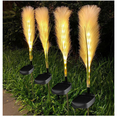 Ozdoba solarna Trawa 73 cm ciepły biały