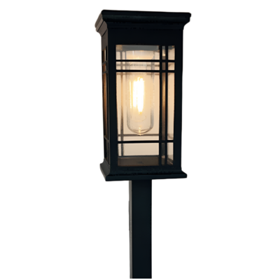 Lampka solarna 7 x 7 x 43,5 cm ciepły biały