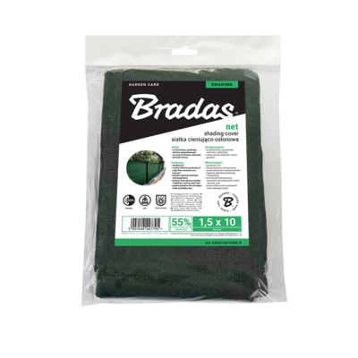 Siatka cieniująco-osłonowa 55% 60 g 1,5 x 10 m Bradas